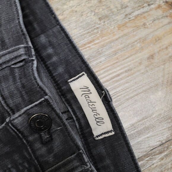 Madewell Jeans Womens Size 25 Tall 9" High Rise Skinny Washed Black - Picture 10 of 13